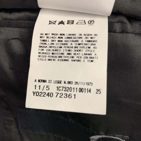 JUST CAVALLI Black Cotton Blend Single Breasted Tuxedo - Picture 13 of 16